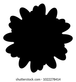 Geometric radial element. Abstract concentric, radial geometric motif