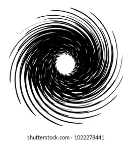 Geometric radial element. Abstract concentric, radial geometric motif