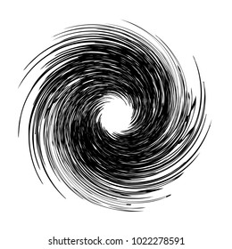 Geometric radial element. Abstract concentric, radial geometric motif