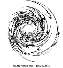 Geometric radial element. Abstract concentric, radial geometric motif