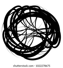 Geometric radial element. Abstract concentric, radial geometric motif