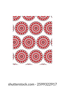 Geometric Radial Mandala Pattern Design