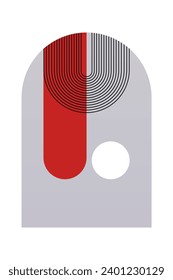 Geometrischer Regenbogen-Hintergrund. Moderne Regenbogenhintergrund-Illustration aus dem Mittelalter
