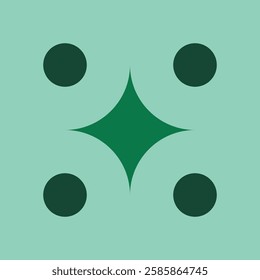 geometric Ramadan ornaments set icon