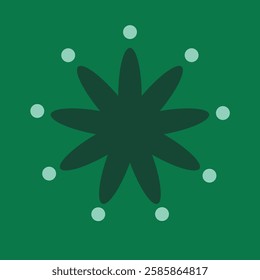 geometric Ramadan ornaments set icon