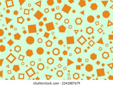 Geometric random color background. Fun and vivid background. Vector illustration.