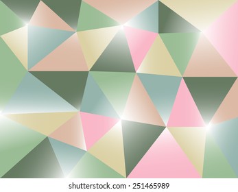 Geometric ratro abstract low-poly paper background. Vector eps-10 with transparency.