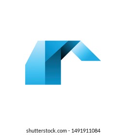 geometric real estate icon for business.modern design