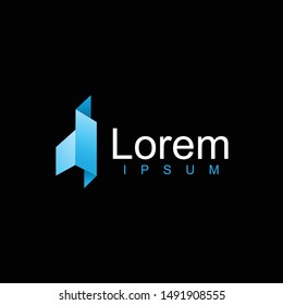 geometric real estate logo for business.modern design