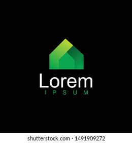 geometric real estate logo for business.modern design