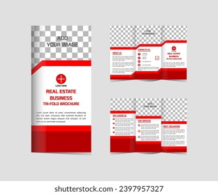 Geometric Real estate Tri fold brochure design