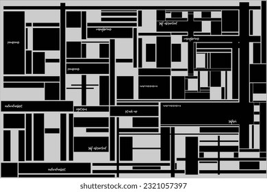 Geometric rectangle block abstract design wall art printing creative geometric style design in abstract pattern with self love wording. Poster printing graphic.