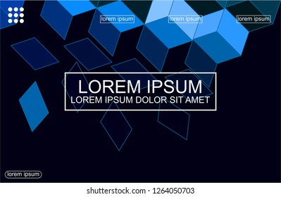 Geometric Rectangle Broken Fall Abstract Background