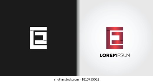 conjunto de plantillas de logotipo de rectángulo geométrico conjunto vector