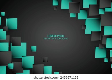 Geometric rectangles background. Vector illustration. 