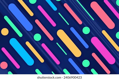 geometric rectangular abstract slanted shape modern futuristic colorful background	
