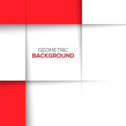 Geometric Red 3D Background