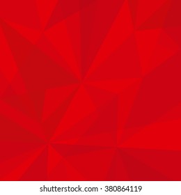 Geometric Red Abstract Vector Background for Use in Design. Modern Polygon Texture.