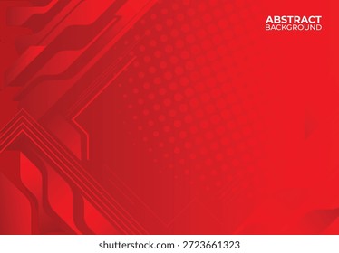 Fondo rojo geométrico, diseño abstracto del fondo rojo, fondo rojo moderno 
