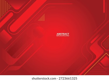 Fondo rojo geométrico, diseño abstracto del fondo rojo, fondo rojo moderno 