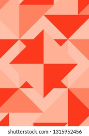 Geometric Red Background, Abstract Graphic Design, patterns, Vector
