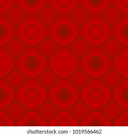 The geometric red background chinese by stripes. seamless pattern. Modern stylish texture vector design.