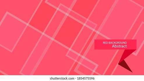 Geometric Red background with crossing diagonal lines. Vector Illustration