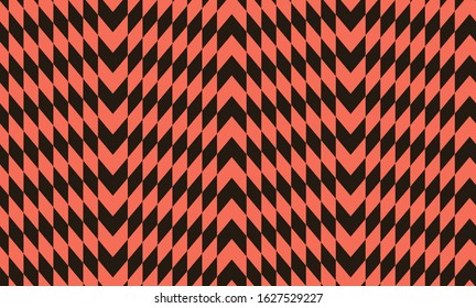 Geometric red and black - seamless pattern