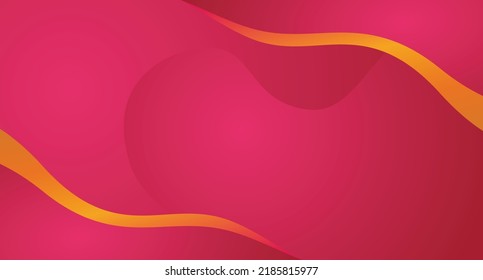 Geometric red dynamic fluid on colorful gradient background
