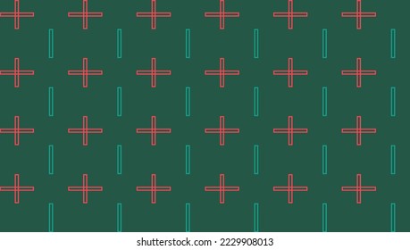 Geometrisches, rotes, nahtloses grafisches Muster, Textur, Vektorhintergrund