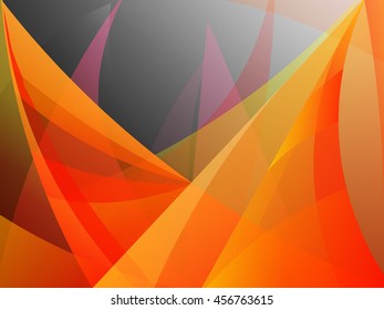 geometric red, orange, background