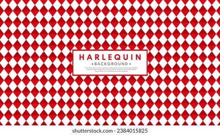 Arrière-plan géométrique motif rouge à la main. Fond d'écran de l'arlequin. Concept rétro. Illustrateur vectoriel.	