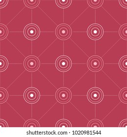 Geometric red seamless background. Pale red pattern for wallpapers, textile and fabrics