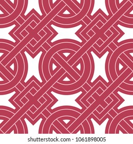 Geometric red seamless background. Pale red pattern for wallpapers, textile and fabrics