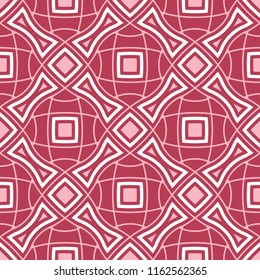 Geometric red seamless pattern. Colored background for wallpapers, textile and fabrics