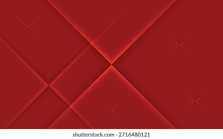 Cuadrados rojos geométricos, patrón de diamante, líneas, cruces, fondo de diseño Abstractas. Fondo elegante para presentaciones modernas, carteles o proyectos creativos agrega un toque sofisticado