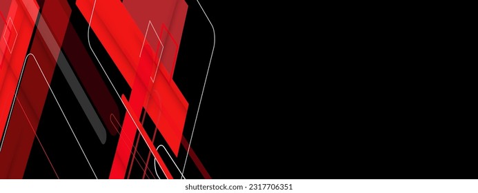 Geometric red squares lights background