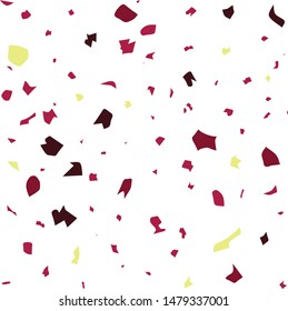 Geometric red and tan seamless pattern on white background