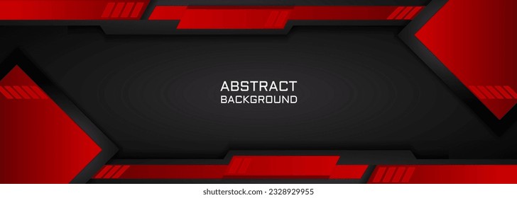 fondo abstracto de tecnología geométrica roja para pancarta y afiche