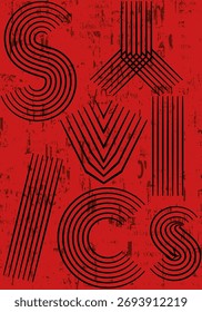 Geometric red writing font slogan trends logo pattern background texture abstract art design print