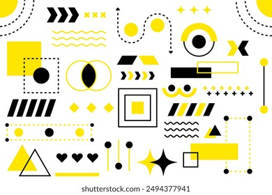 Geometric refers to the branch of mathematics dealing with shapes, sizes, and the properties of space. Geometric shapes and designs are characterized by their precise and regular outlines