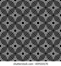 Geometric repeatable grid, mesh pattern. mosaic of intersecting squares