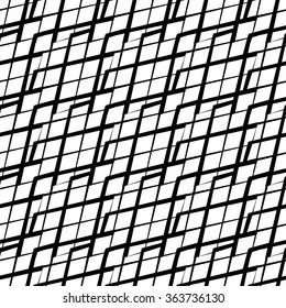 Geometric repeatable pattern. Abstract monochrome background. Vector