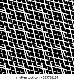 Geometric repeatable pattern. Abstract monochrome background. Vector