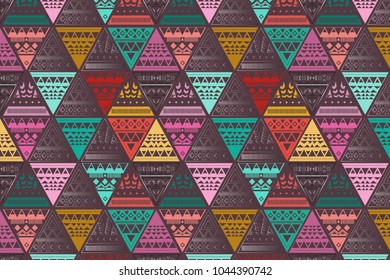 Geometric repeated Triangle Pattern. Vector texture design