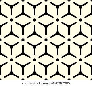 Geometric of Repeating pattern. Hexagon lines Seamless patterns of Artistic shapes design vector.