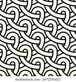 Geometric Repeating pattern. Hexagon outline seamless patterns, artistic strokes lines background vector.