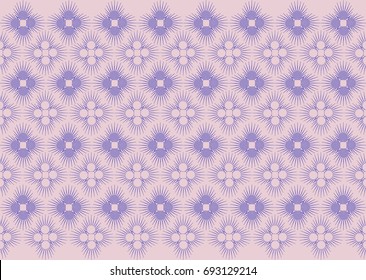 geometric, repeating pattern on a solid light pink background

