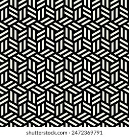 Geometric Repeating patterns. Hexagon symbol seamless pattern, artistic Geometry lines background vector.