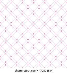 Geometric repeating vector pink pattern. Seamless abstract modern texture for wallpapers and backgrounds